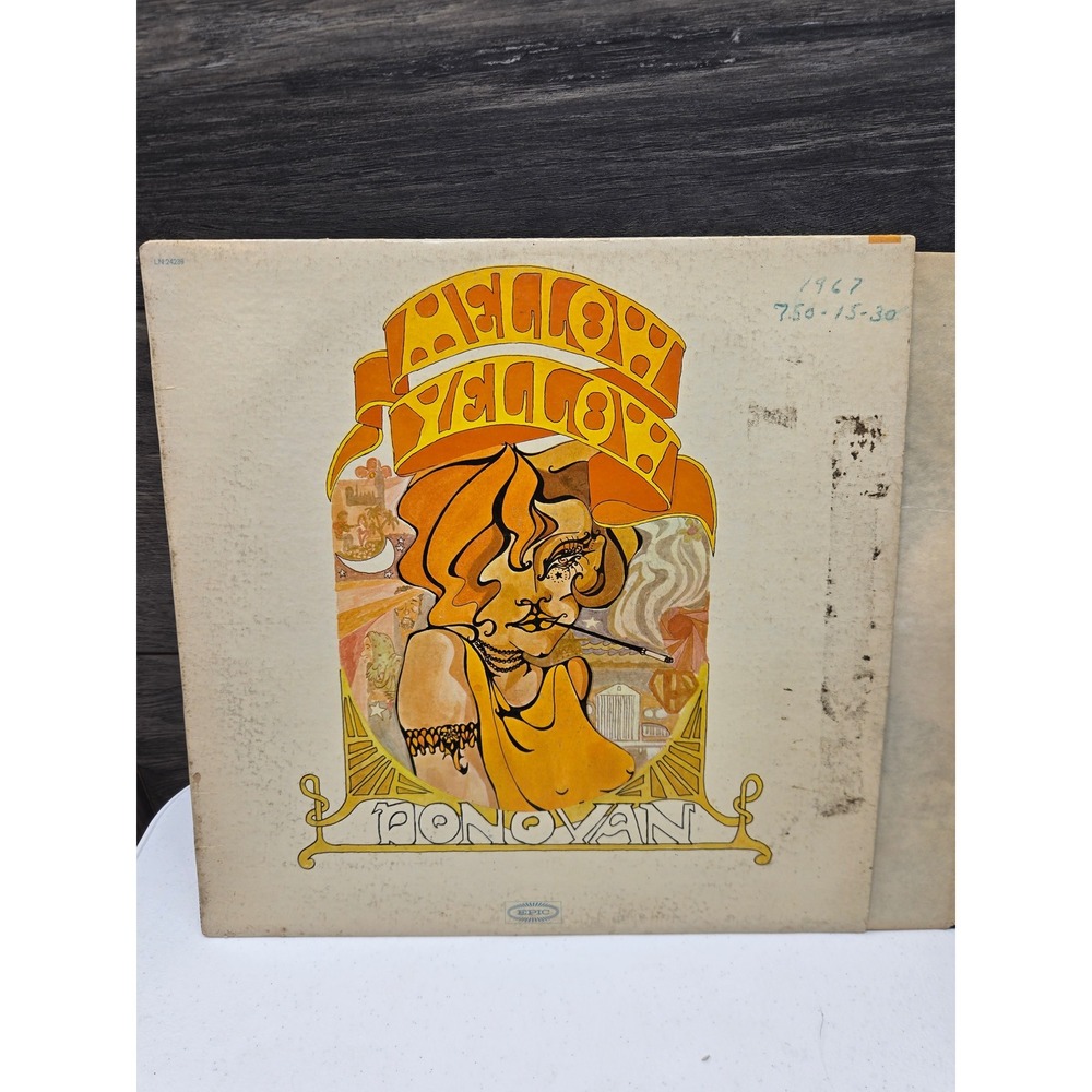 Donovan Mellow Yellow Vinyl Record LP 1967 Epic LN 24239 Mono Psychedelic Rock
